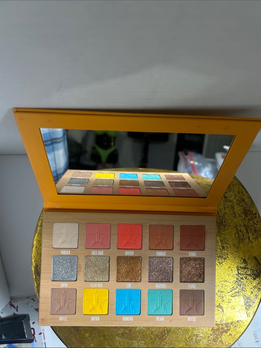 Jeffree Star Yellow & Bright Multi-Colored Eyeshadow Palette